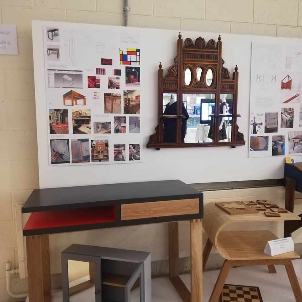 BrayInstituteFE's tweet photo. After two years of studying furniture making at BIFE, Julia produced this exceptional desk. Displaying a range of skills including Design, Draughting, Joinery, Spraying, Finishing, drawer fitting, carcase construction, and assembly.
#bife #furniture #design #furnituremakingcourse https://t.co/VURnpAOWul
