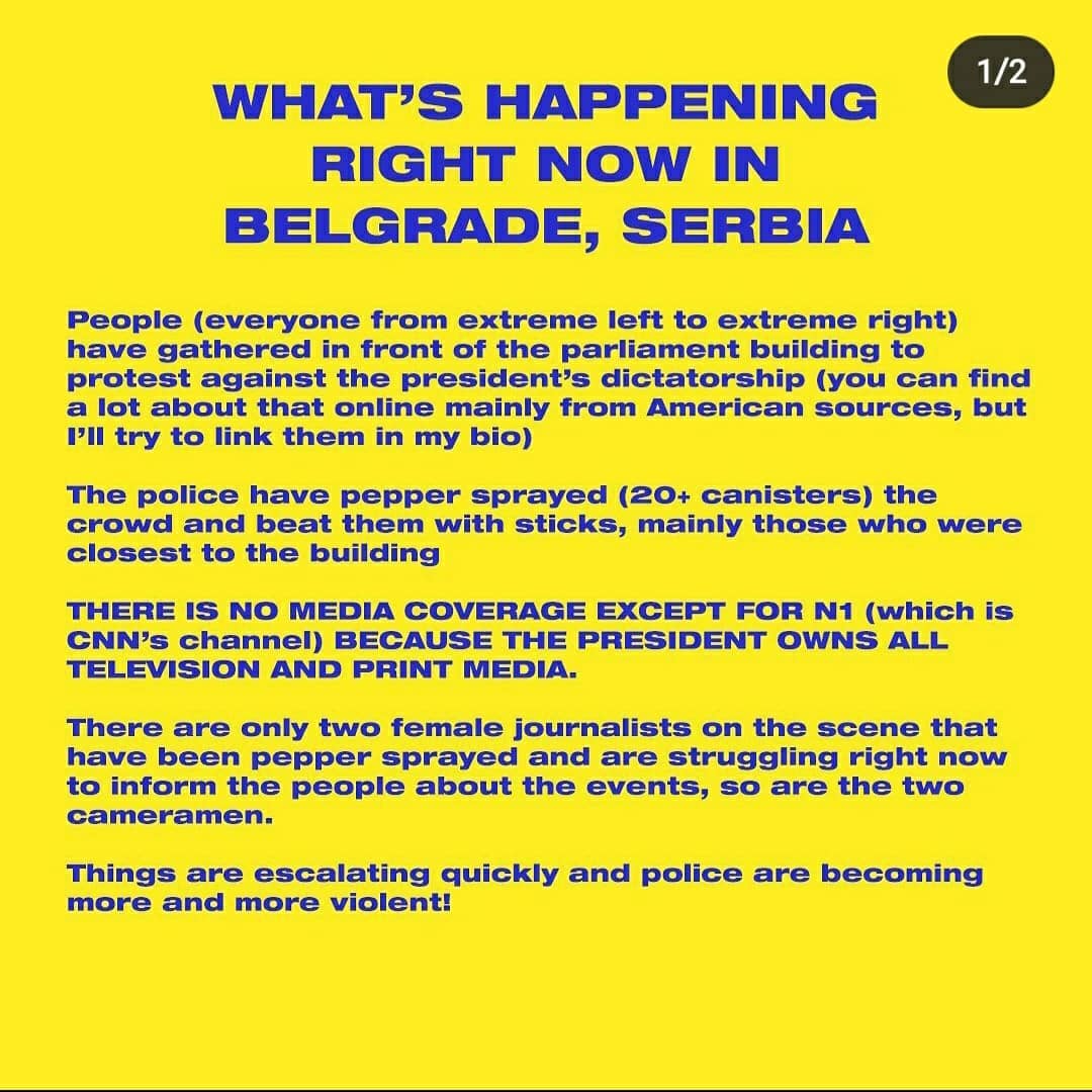 Thread about what is happening in Serbia,a very needed thread.TW // blood