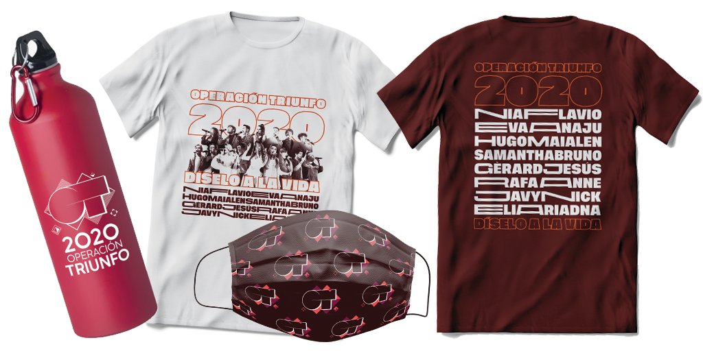 OT_Oficial's tweet photo. 💥 MERCHANDISING OFICIAL de los conciertos de #OT2020 💥 
🔹 Sólo disponible online. 
🔹 Plazo de entrega de los envíos entre 10 y 15 días. 
🔹  Todos los detalles aquí 👉🏻 https://t.co/ppu1XyjcNk #PostOT8J https://t.co/vfugUUqPz3