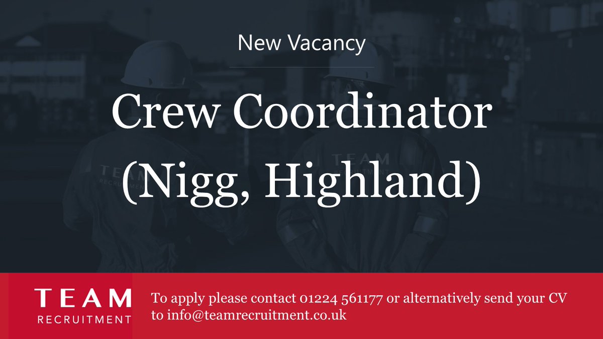 TeamRecLtd's tweet photo. New Vacancy

For further info, please follow this link https://t.co/ZjV83L0Pi6

#yourambitions #ourexpertise #TEAM https://t.co/fVlKc5pZfr