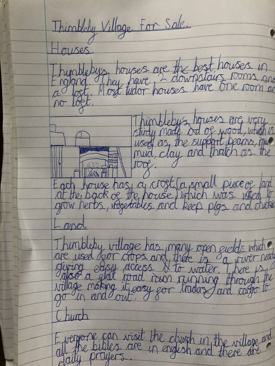 ssldirectmail's tweet photo. @Deltatrusthist Thimbleby Village Advert - village for sale! By M Scarfe Year 7. https://t.co/kZdS5zifi3