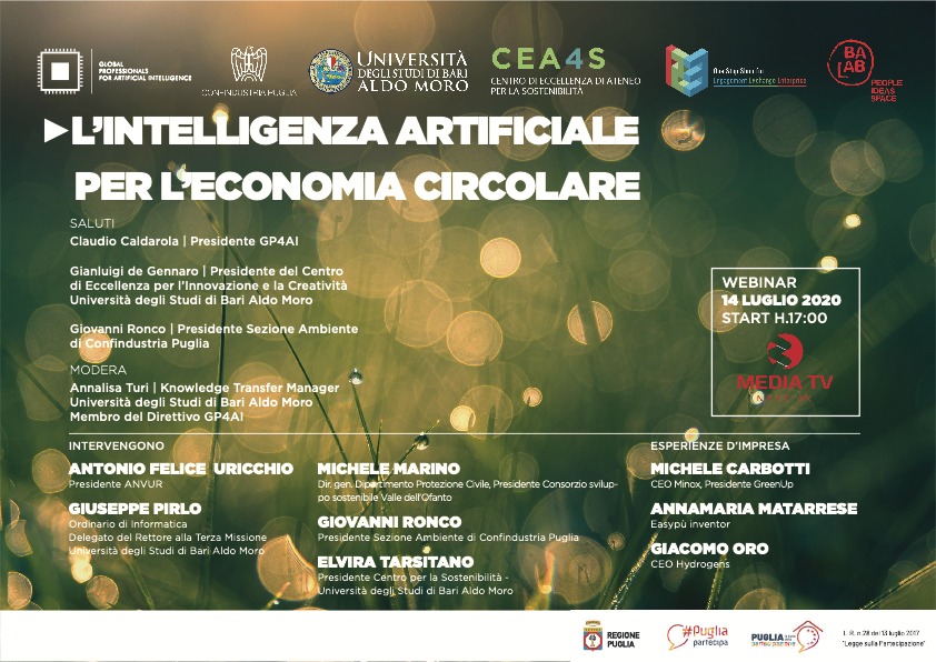 L'intelligenza artificiale come acceleratore della transizione verso l'economia circolare.
Tra teorie, esperienze imprenditoriali e prospettive, il cambiamento è in atto!