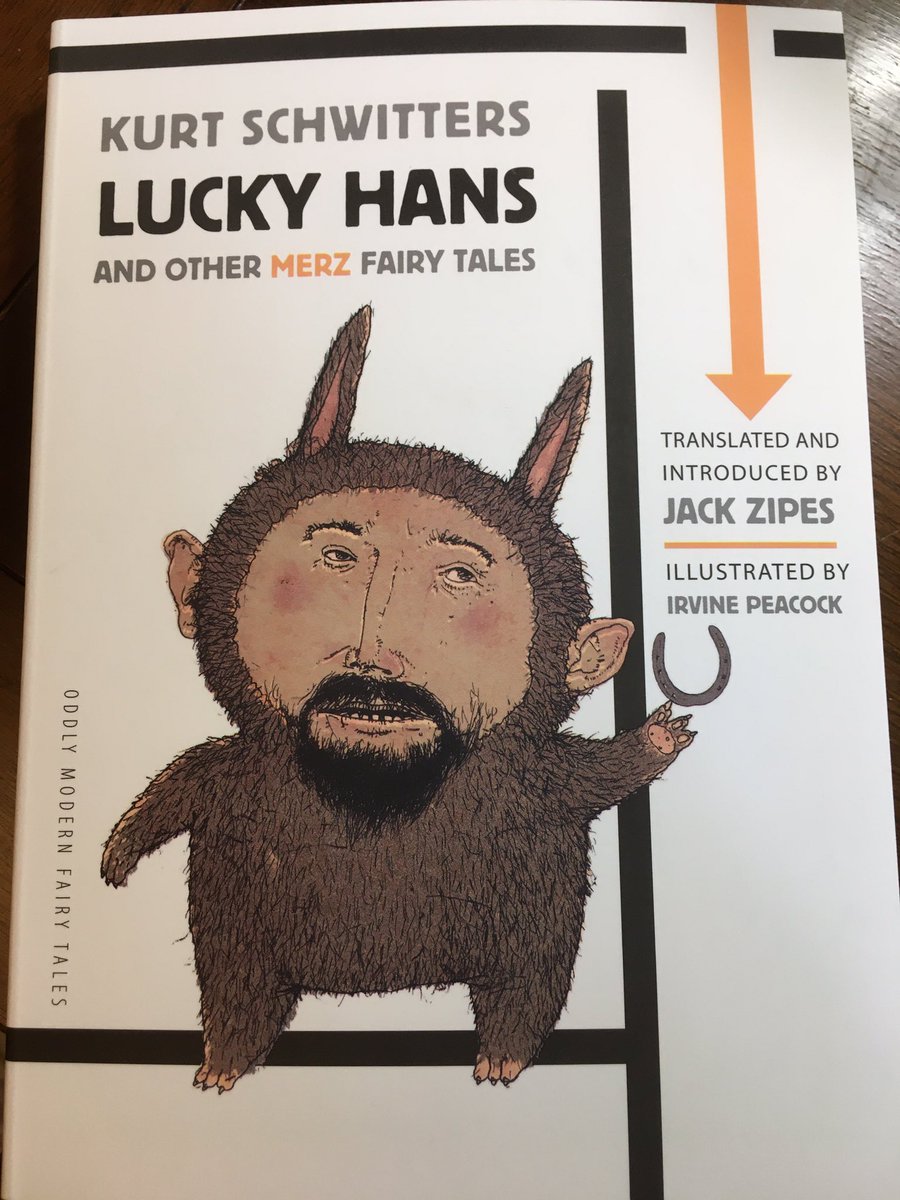 elinbach's tweet photo. Absolutely loved this peculiar gem! A collection of #Schwitters wonderful #Merz fairy tales, with a brilliant introduction to Schwitters and Merz by Jack Zipes. Beautifully illustrated, its a keeper and highly recommended #booksnotbigotry https://t.co/5lMdK6lxC5