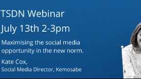 Do not miss the next TSDN webinar on July 13th from 2 to 3pm. Kate Cox from <a href="/WeAreKemosabe/">KEMOSABE</a> will take us through the changes they are seeing in how users are interacting with social media. Email membership@tourismsociety.org to register
