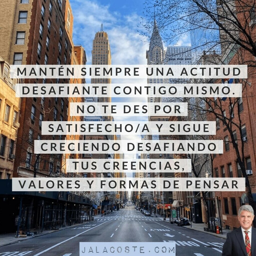 jalacoste's tweet photo. Mantén siempre una actitud desafiante contigo mismo/a. No te des por satisfecha/a y sigue creciendo desafiando tus creencias, valores y formas de pensar. 😍😷⠀
.⠀
#jalacoste #creerescrear #actitud #actitudpositiva #creencias #valores #formadepensar #pe… https://t.co/DEaTbDIHOh https://t.co/evMR13xMpy