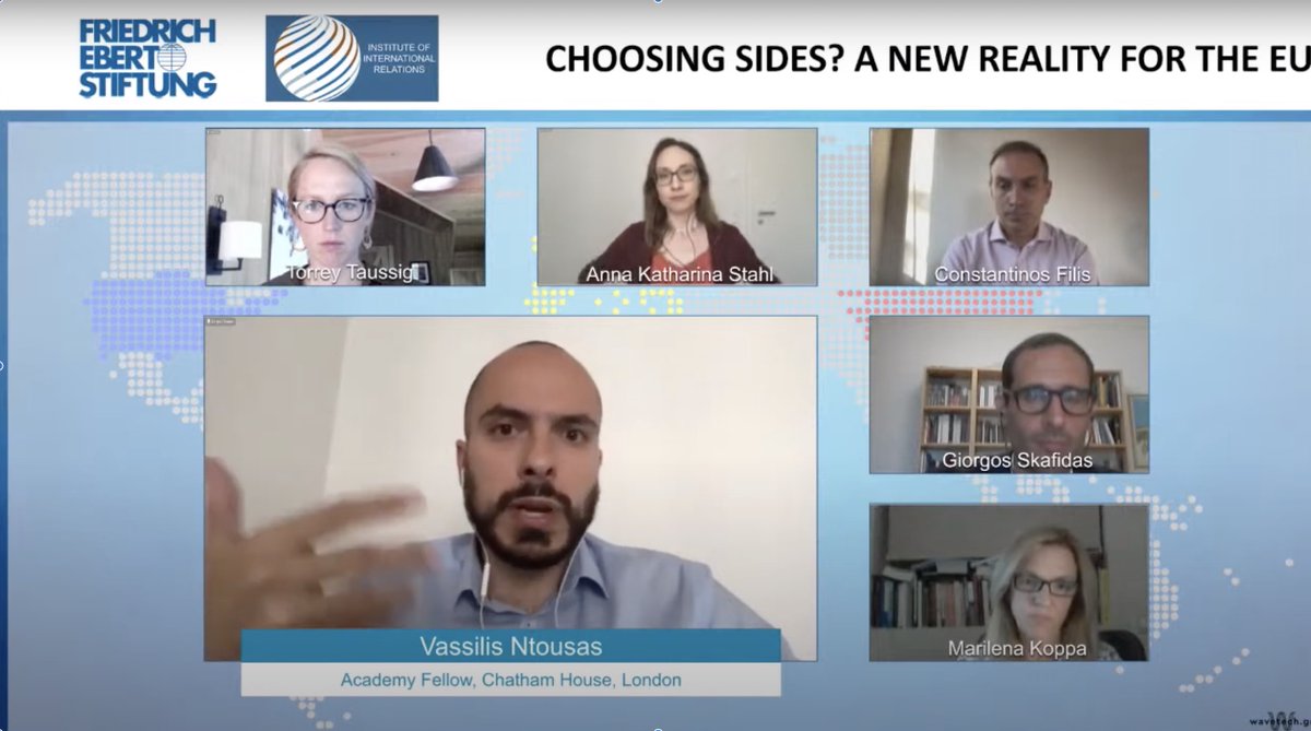 🗣️ Yesterday, I had the pleasure of discussing the 🇪🇺 quest for autonomy in a webinar co-organised by the 🇬🇷 office of @FESonline + @mcidis. Many thanks to @torrey_taussig, @ankatstahl, @confilis + @MarilenaKoppa for a great discussion. 👉 youtu.be/vB9Rx3iDNI0