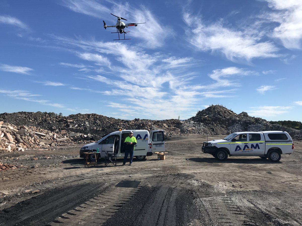 geocirrus's tweet photo. A great day at the office - sunny &amp; minimal wind - perfect conditions to fly our @MicrodronesUAVs MD4-1000. We recently captured high resolution data (approx 0.6cm GSD) to assist our client in producing detailed 3D models, enabling accurate calculations of stockpile volumes. #UAV https://t.co/fDF8Pecu4x