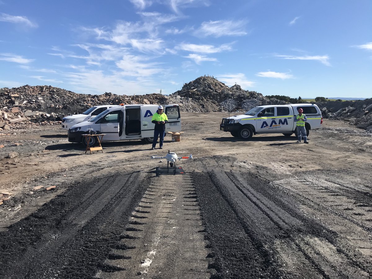 geocirrus's tweet photo. A great day at the office - sunny &amp; minimal wind - perfect conditions to fly our @MicrodronesUAVs MD4-1000. We recently captured high resolution data (approx 0.6cm GSD) to assist our client in producing detailed 3D models, enabling accurate calculations of stockpile volumes. #UAV https://t.co/fDF8Pecu4x