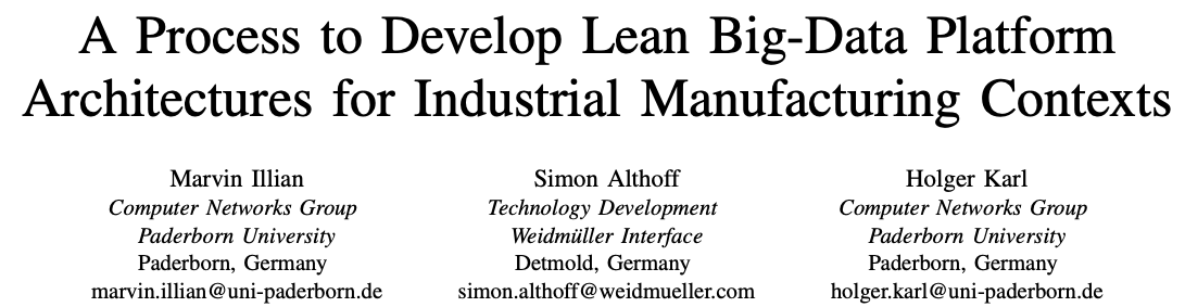 CN_UPB's tweet photo. Marvin Illian just has his first paper accepted! Work-in-progress session at @ieee_etfa, together with Simon Althoff from @Weidmueller in the IAP project, part of @itsOWL_Cluster. Congratulations! https://t.co/PvcJJsHj4j