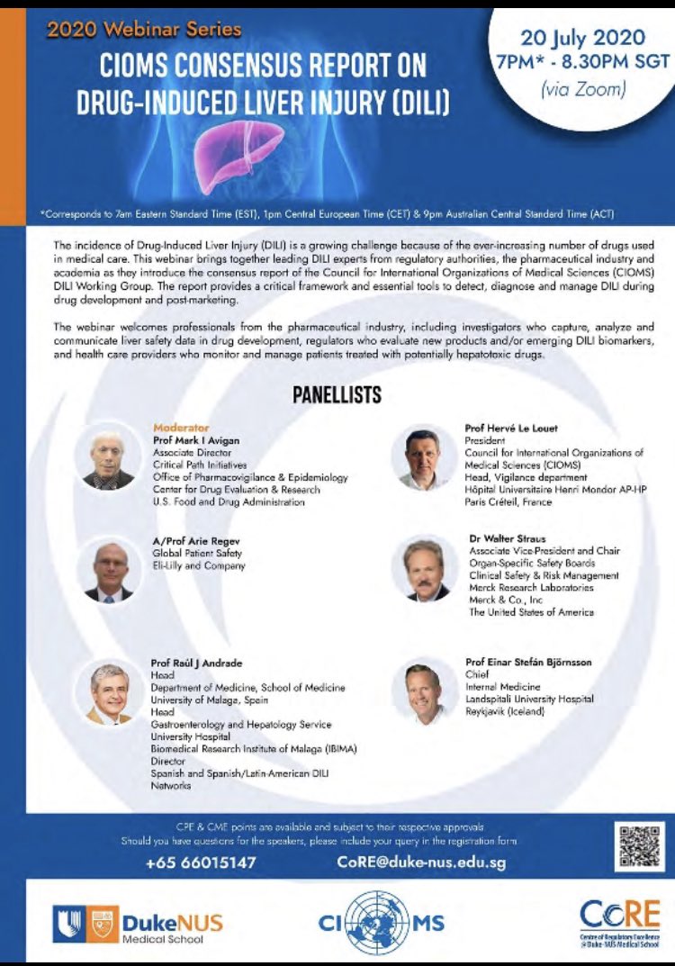EuropeanDILInet's tweet photo. Join this exciting webinar to discuss the new CIOMS document on DILI! #costaction #dili #proeurodilinet ⁦@EuropeLiver⁩ ! https://t.co/M9OECLFeDO