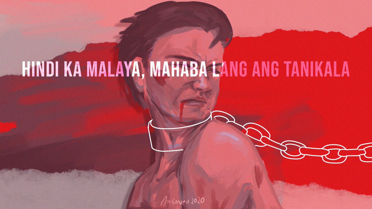 'Hindi ka malaya, mahaba lang ang tanikala.'

#JunkTerrorBill #VetoTerrorBill #OustDuterte