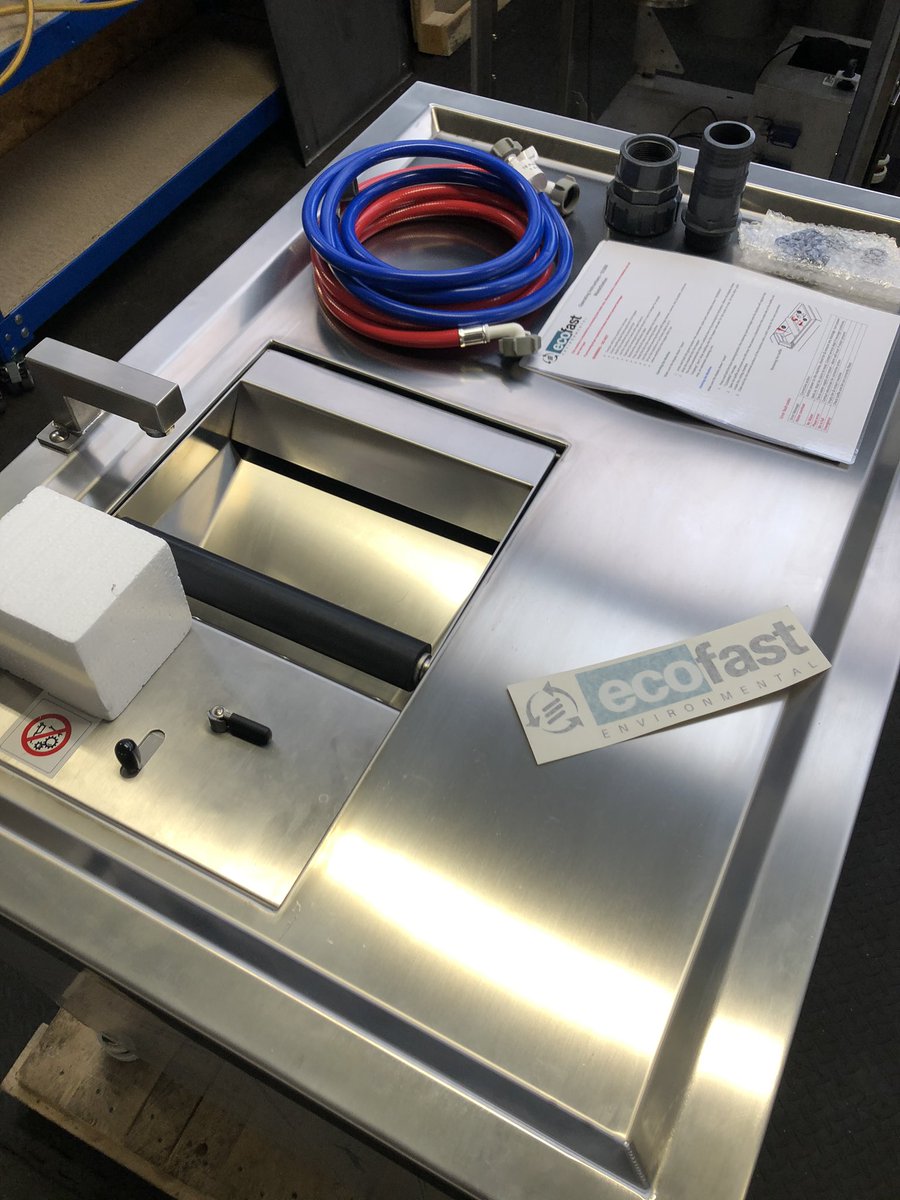 Awaiting a final clean &amp; packing ahead of being shipped to another customer! 
Did you know in some cases, using our equipment and the savings achieved in waste collections ROI is less than 2 years!
#foodwaste #recycling