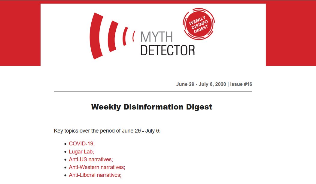 MythDetector's tweet photo. ✅ Find key #factChecks you may have missed this week in our #WeeklyDisinfoDigest.
⚡️ Highlights include #Russian MFA's accusations that the #USA is conducting military and biological activities near the Russian border in #Tbilisi-based #LugarLab. 
👉https://t.co/Ato55z3LL3 https://t.co/sqq1zibYAX