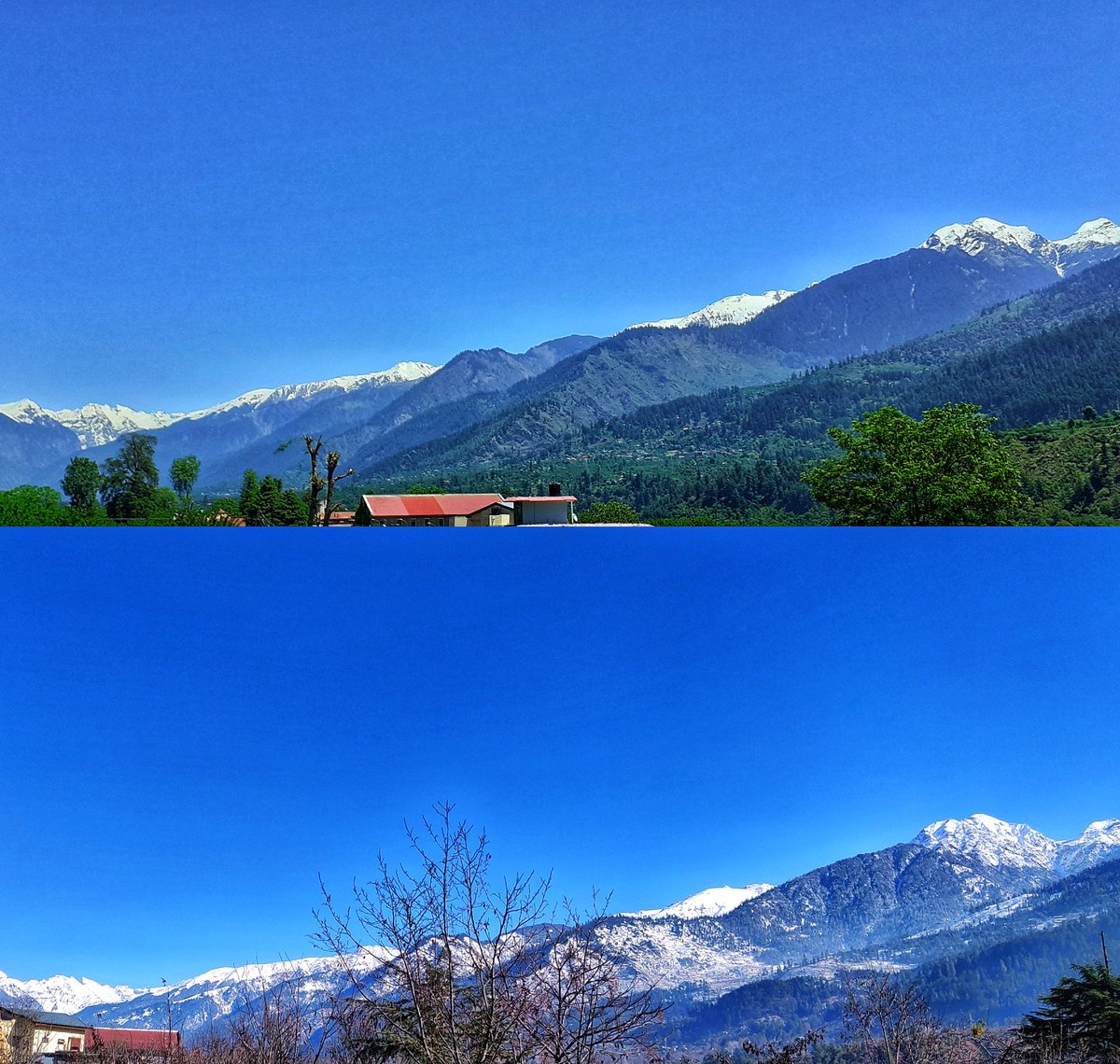 MDisoriya's tweet photo. #PictureOfTheDay #wintervssummer #vyasvalley #nature #NaturePhotography #mountains https://t.co/cgrwezQtzQ