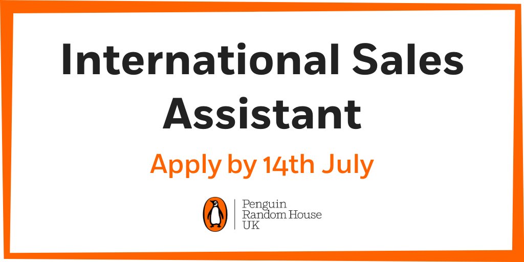 penguinukjobs's tweet photo. Looking for an entry-level role into Sales? We're looking for a new assistant to help sell our books into Europe - apply by 14th July: https://t.co/GSscgaidXR

#getintopublishing https://t.co/l1lQriAdYs