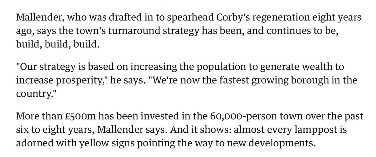 Corby Council have tough housing targets to meet. They originally set out on their growth agenda many years ago with the aim of the population growth being balanced out by the investment that would be made in the town’s infrastructure. /23