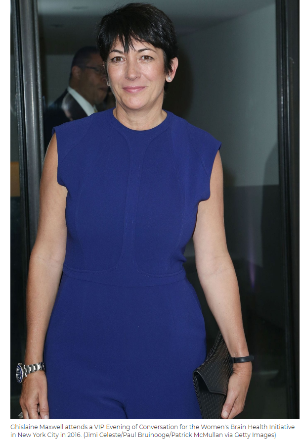 Photo of Ghislaine Maxwell who attended the VIP Evening of Conversation for the Women's Brain Health Initiative in New York City in 2016.