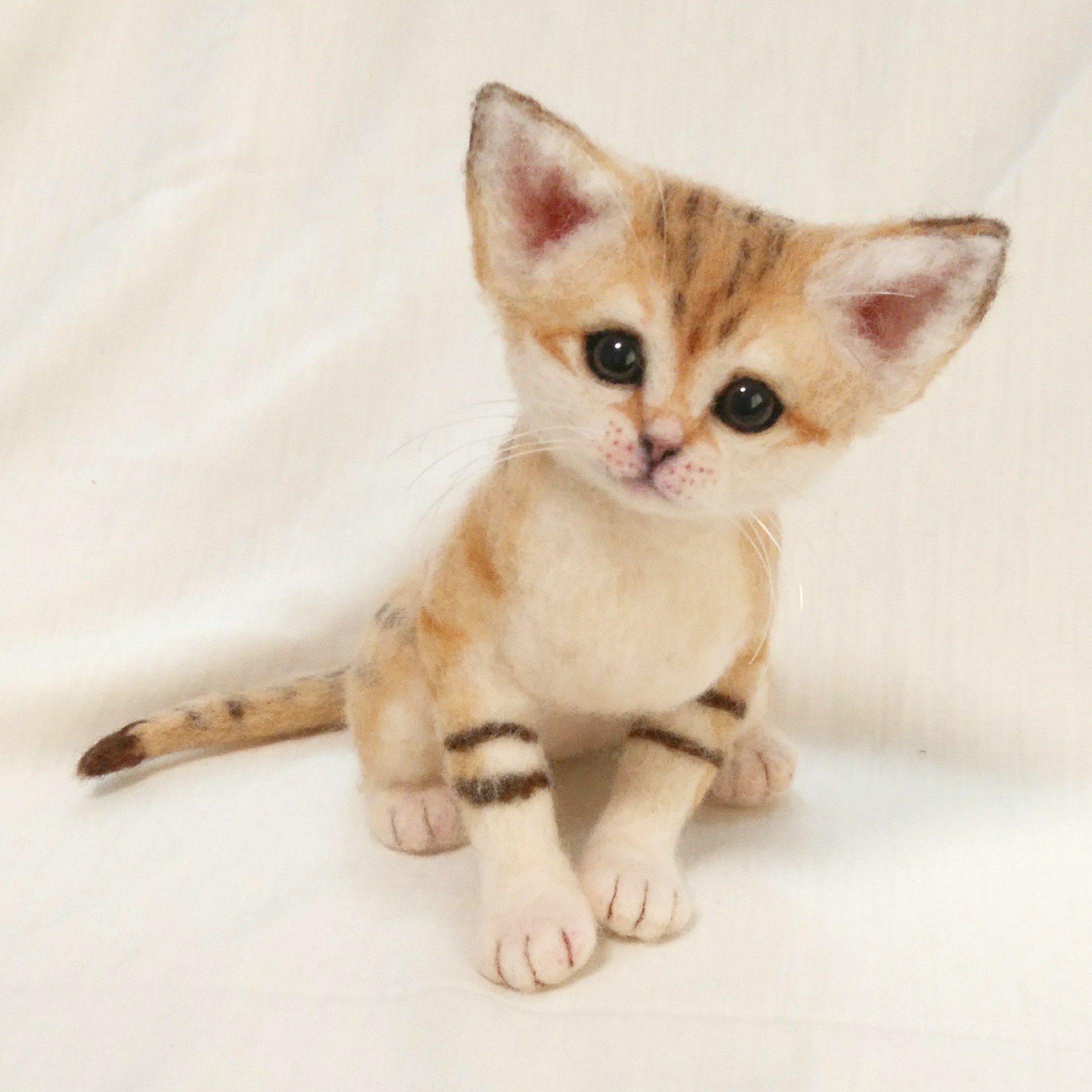 羊毛フェルト スナネコ