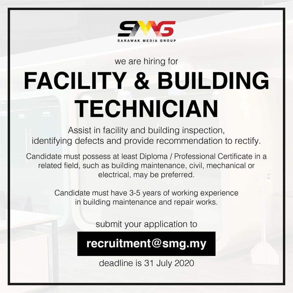 Datuk Jahat Hensem on Twitter "Vacancy Sarawak Media Group Facility