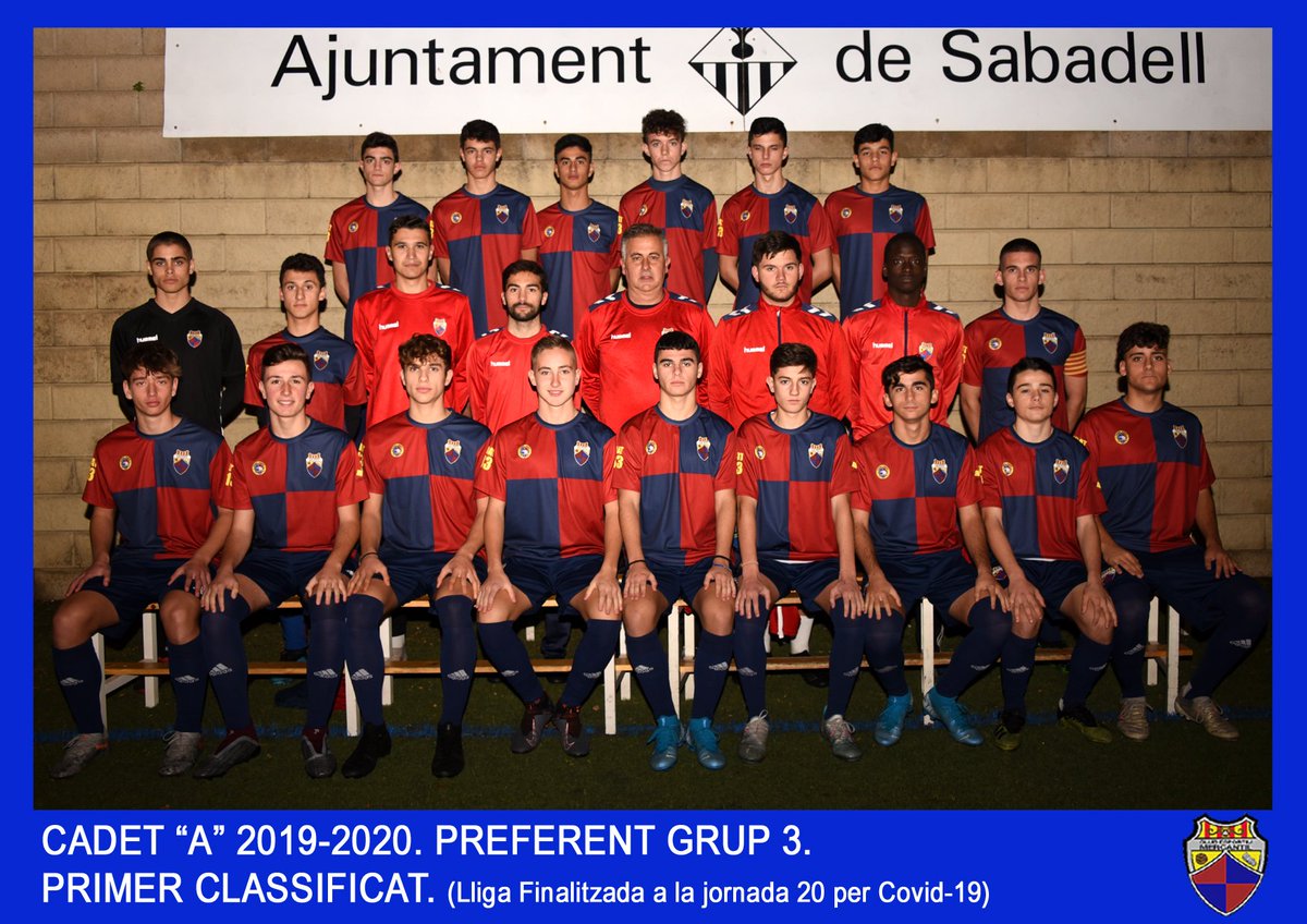 CEMercantil's tweet photo. 🔴🔵 CLUB
🔵🔴

Com és tradició, ahir vam penjar a la Galeria de Campions del nostre camp les fotos dels 4 equips que en el moment d'aturar-se la lliga 19-20 eren 1rs classificats.

Orgullosos de vosaltres i del vostre esforç.

Felicitats!

#CEMCadA
#CEMCadB
#CEMInfC
#CEMInfE https://t.co/3VAvXjTB8z