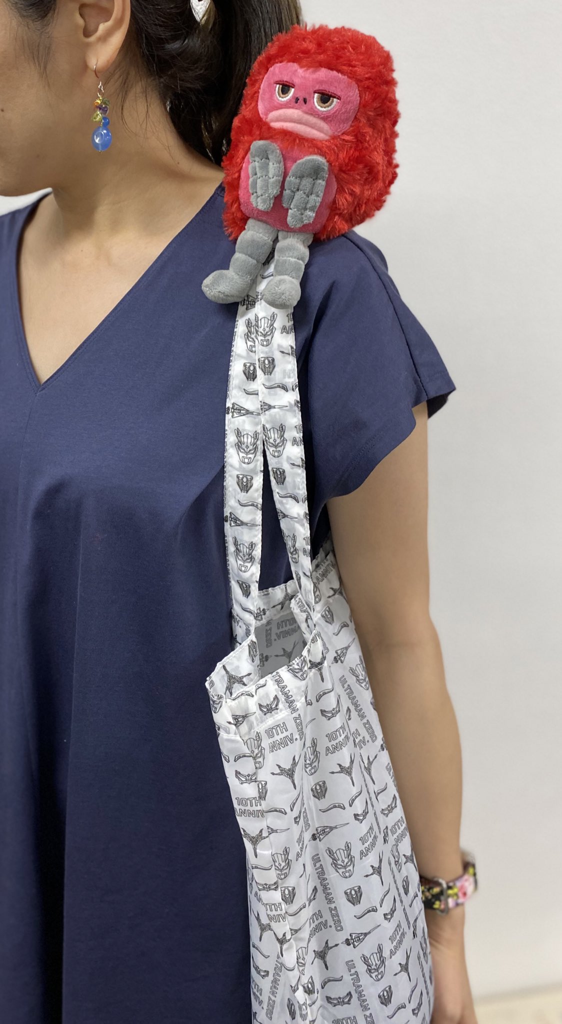 ウルトラマンゼロ 10周年ver エコバッグ ピグモン ぬいぐるみ タグ付き