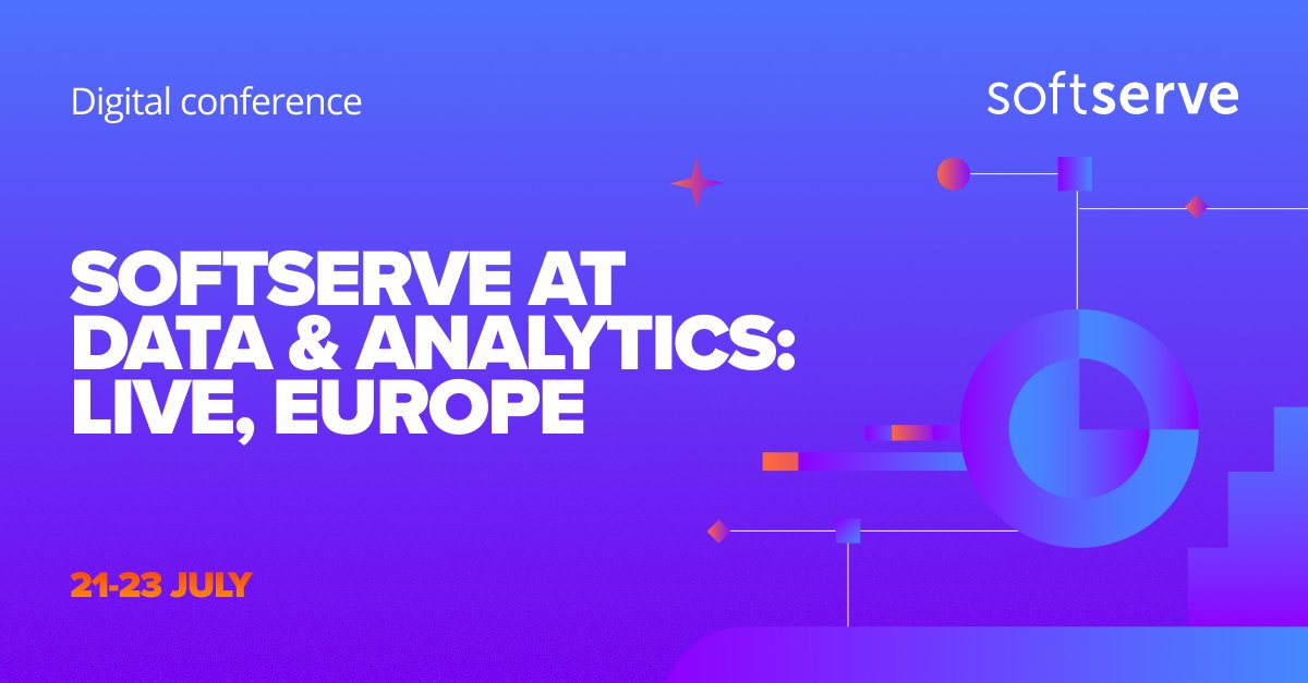 SoftServeInc's tweet image. SoftServe is a proud Silver Sponsor at this month&apos;s Data &amp;amp; Analytics: Live, Europe virtual conference. Connect with Europe&apos;s most progressive data analytics leaders. Register now: lnkd.in/eUFB9Sz #DataAnalyticsLive @CoriniumGlobal