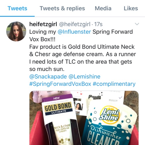 heifetzgirl's tweet image. @Influenster @Snackapade @Lemishine #SpringForwardVoxBox #complimentary