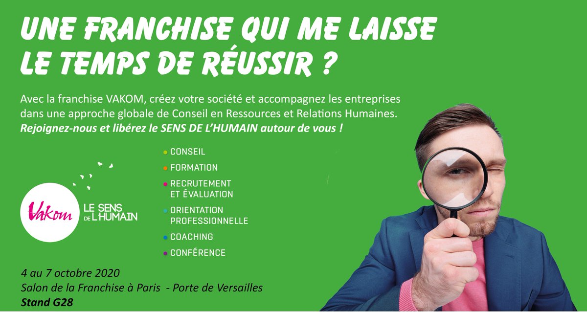 #Vakom #franchise #Entreprendre #VakomLeSensDeLHumain #challenge #FranchiseExpo