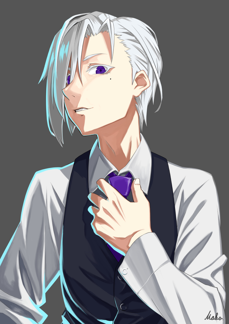 イラスト完成ー ブログ用に描いたキャラですが悪い顔しとる サムネ調整の まーぼーのイラスト イラスト完成ー ブログ用に描いたキャラですが悪い顔しとる サムネ調整の まーぼーのイラスト