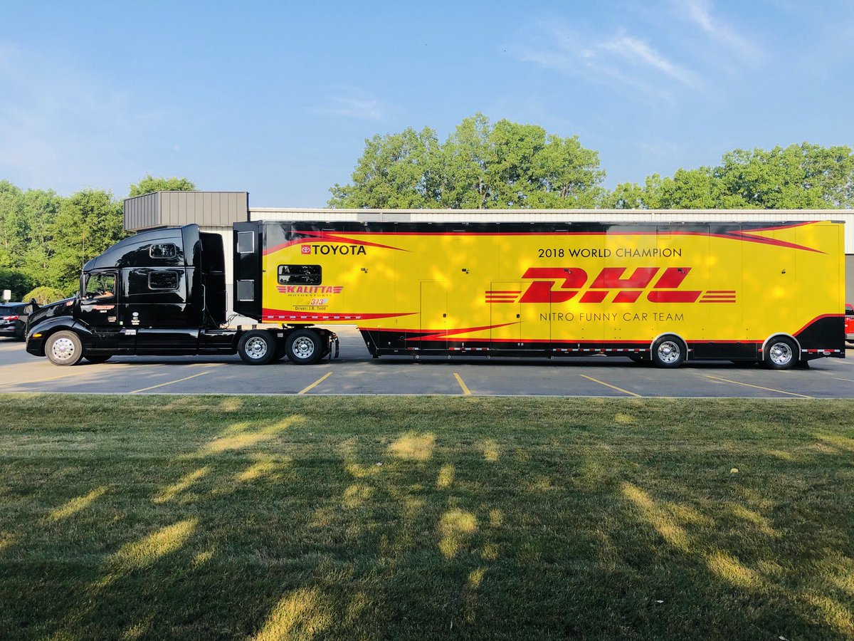 TeamKalitta's tweet photo. Indy bound! 

It’s time to burn some Nitro! 

#IndyNats https://t.co/FPyHfoO1LX