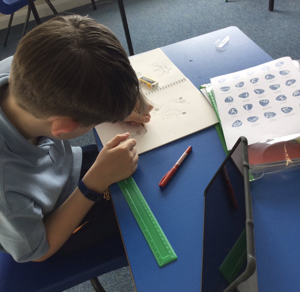 whickhamstmarys's tweet photo. Some more fantastic Year 6 #drawunite designs in the making! πβοΈ #wearestmarys @GatesheadSSP https://t.co/nHO8NwqQUX