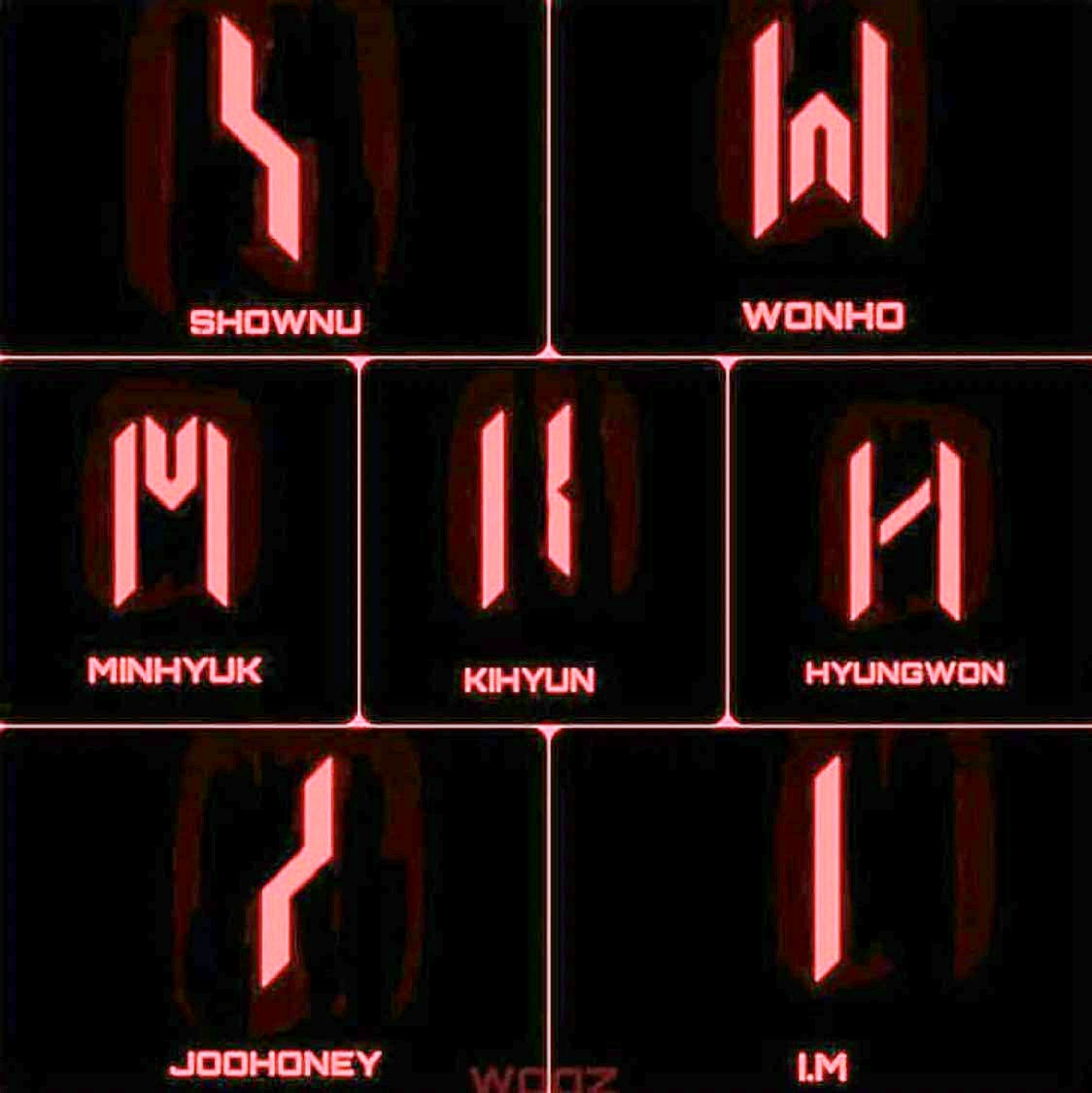 This font is called Orbitron and can be found on PicsArt.If you raise the brightness, you can see where the OP added black to cover the original logo.This happened because the background of the original image used wasn't completely black, it had a very slight red glow.