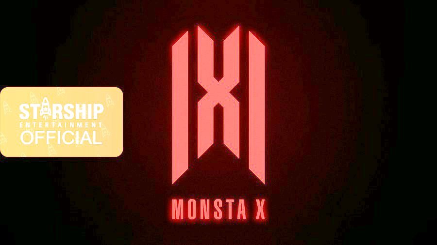 This font is called Orbitron and can be found on PicsArt.If you raise the brightness, you can see where the OP added black to cover the original logo.This happened because the background of the original image used wasn't completely black, it had a very slight red glow.