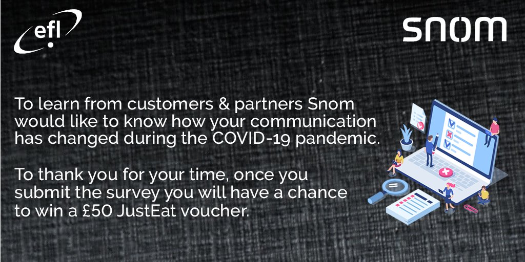 In order to learn from our customers and partners, we would like to ask you to fill out this small survey looking at how you’ve communicated during COVID-19 – it should only take you around 5 minutes and we have some prizes up for grabs once you're done. surveymonkey.de/r/XLXH9P7