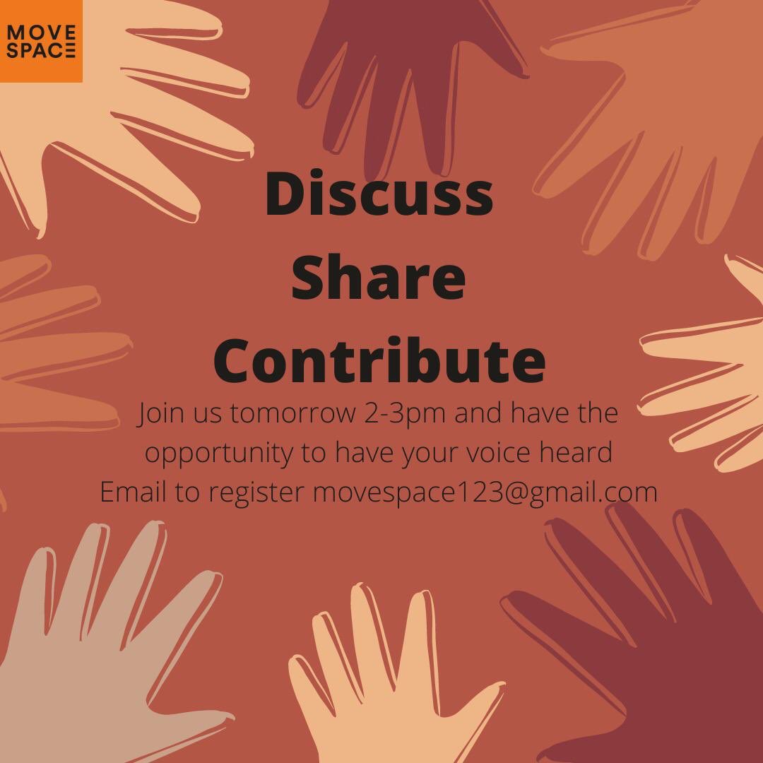 movespace123's tweet photo. 👇🏾👇🏾✨👇🏾👇🏾 Tomorrow we’ll be joined by @JenoirRenoir and @AnnieLDF from the #freelancetaskforce discussing what MOVEMENT DIRECTORS need. Hope to see loads of you there! Thursday 9th July 2-3pm #movespace https://t.co/qXwg3BIxCe