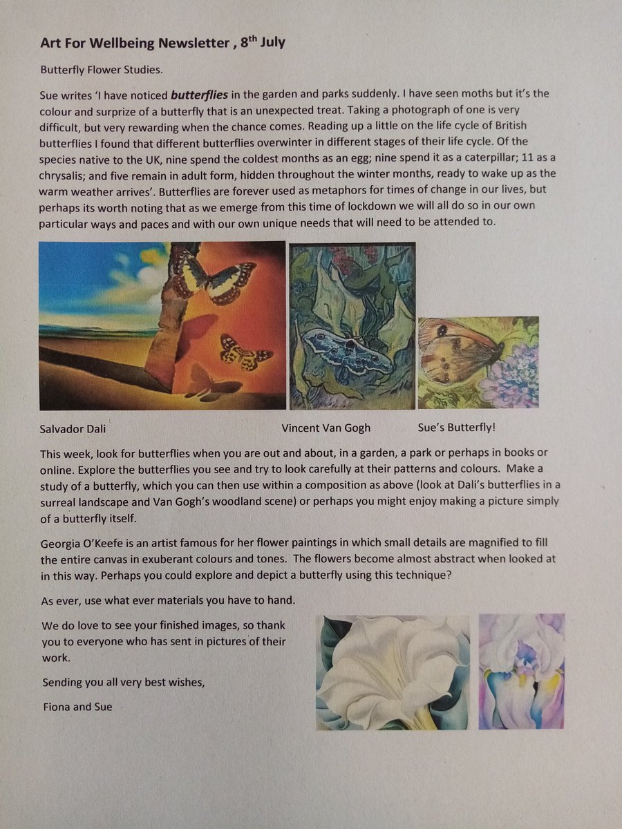 arttherapyse20's tweet photo. Butterfly challenge #artforwellbeing
#mentalhealth #crystalpalacepark #tnl https://t.co/fArPbAJK8Q