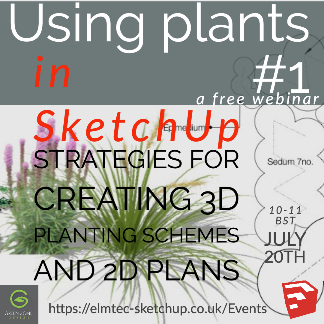 paulhensey's tweet photo. I'm doing a series of 4 free webinars for #sketchup and #elmtec starting next week: x2 on terrain modelling and x2 on using plants/ plant plans. Register to get your link https://t.co/y31jSXTOFR More details at https://t.co/OpYdKj98lR https://t.co/15MFq9eKBl