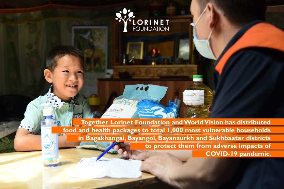 worldvisionMGL's tweet photo. Лоринет сангийн санхүүжилттэй #Covid19 цар тахлын үеийн хүнс, эрүүл ахуйн тусламжийн багцийг Бага-Хангай, Баянгол, Баянзүрх болон Сүхбаатар дүүргийн 1,000 эмзэг бүлгийн өрхүүдэд тараалаа.
#LorinetFoundation #TogetherAgainstCovid19 https://t.co/5VYu5dOM9k