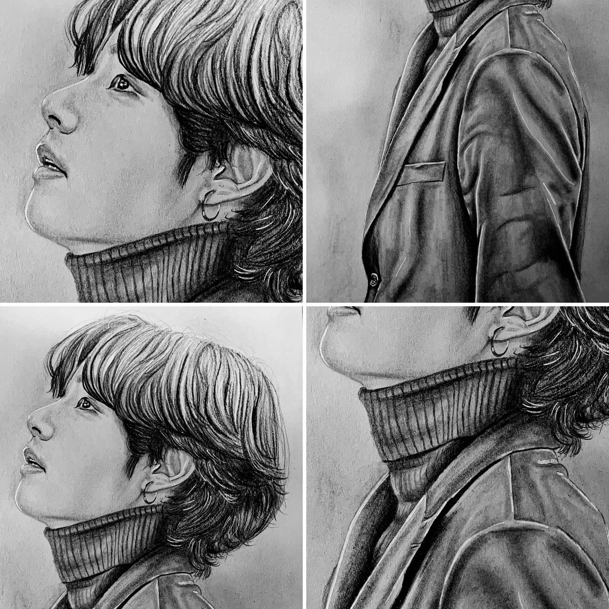 Kim Taehyung BTS  Kalyani  Drawings  Illustration People  Figures  Celebrity Musicians  ArtPal