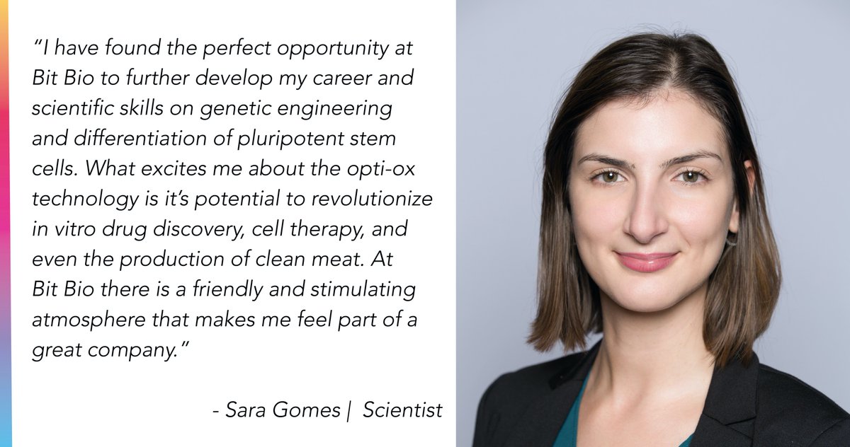 bitbio's tweet image. Sara Gomes is excited about the potential of #bitbio #optiox technology to revolutionize in vitro drug discovery, cell therapy, and even the production of clean meat.

If you&apos;re interested in joining our team get in touch!

bit.bio/careers/

#cellcodingcompany #synbio
