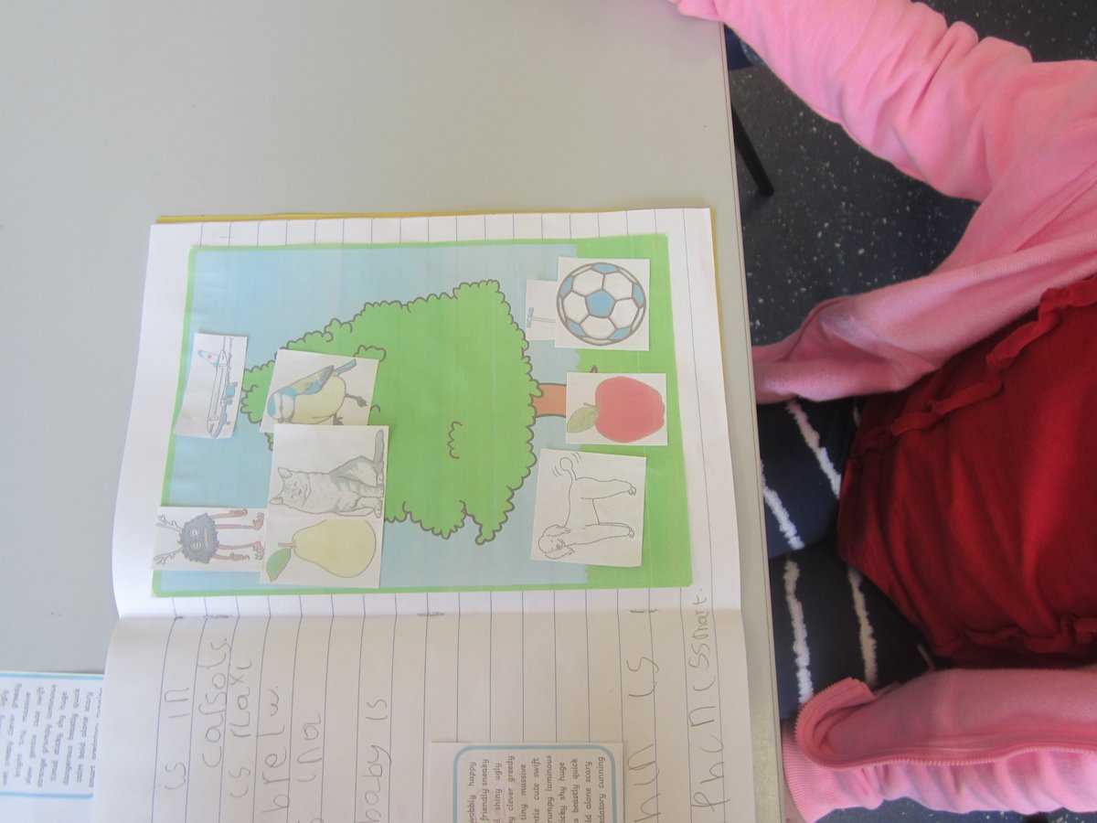 ByronSchool's tweet photo. Year 1 Bubble 2 – today, asking the question "Where is the spider?" #prepositions   Then writing sentences about sea creatures not forgetting #capitalletters #phonics #fingerspaces https://t.co/qXddNhaazV