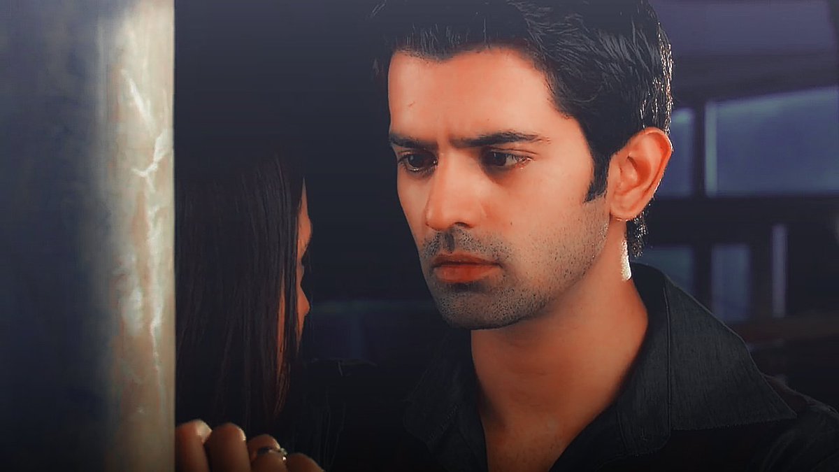 Arnav - “Maine kaha na? Mujhe nahi pata tha ki yahan ki halat itni kharab hai.”  Her face is wet from her tears, he can't bear to see tears on her gorgeous face..It pains him more than anything  #Arshi  #RabbaVe  #IPKKND #SanayaIrani  #BarunSobti