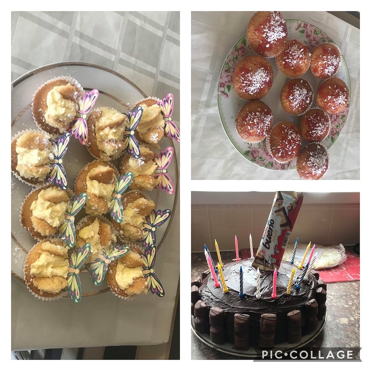 Level 2 Culinary Skills Student Holly has been busy cooking at home. Here are some examples of her work; buns and a cake for a birthday, mince and onion pie, and coconut jam tarts all from scratch.