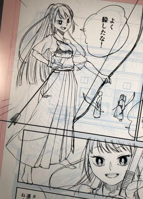 袴女子描くの楽しい 