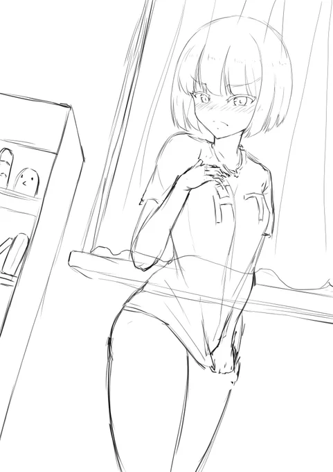 #絵描きさんと繋がりたい 
#イラスト 
 ラフ2枚目、1枚目は進行中! 