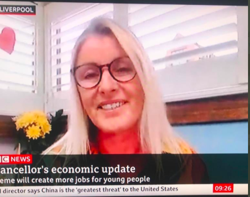 Founder of #PowerPlatform @SimoneRoche
was on @BBCNews earlier discussing #opportunities for #FutureTalent in the summer budget with 
@vicderbyshire as part of @RishiSunak announcement today. We want young people & women to have a seat at the decision table #NorthernPowerFutures