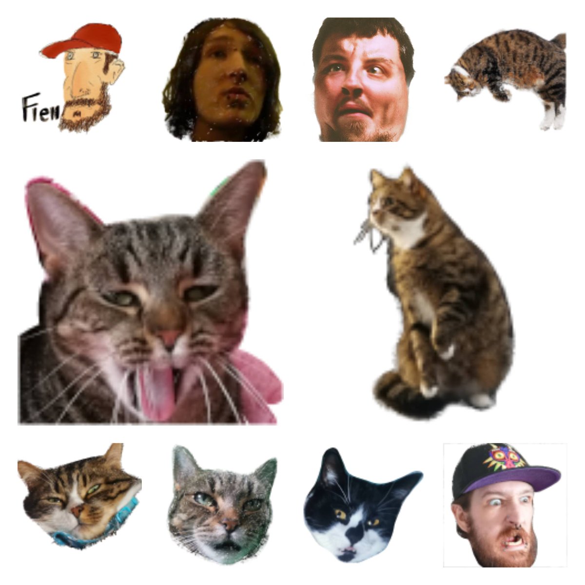 DragonicFiend's tweet photo. Say hello to the #channelemotes!

Bottom row are LIVE. Once we open more slots I'll put the rest in to verifiy!

You may recognise some of these faces from the #stream! That is indeed the infamous kitties from the #catcam.

Catch our next stream tonight!

https://t.co/BpkAycTH5Y https://t.co/XsE37KckfA