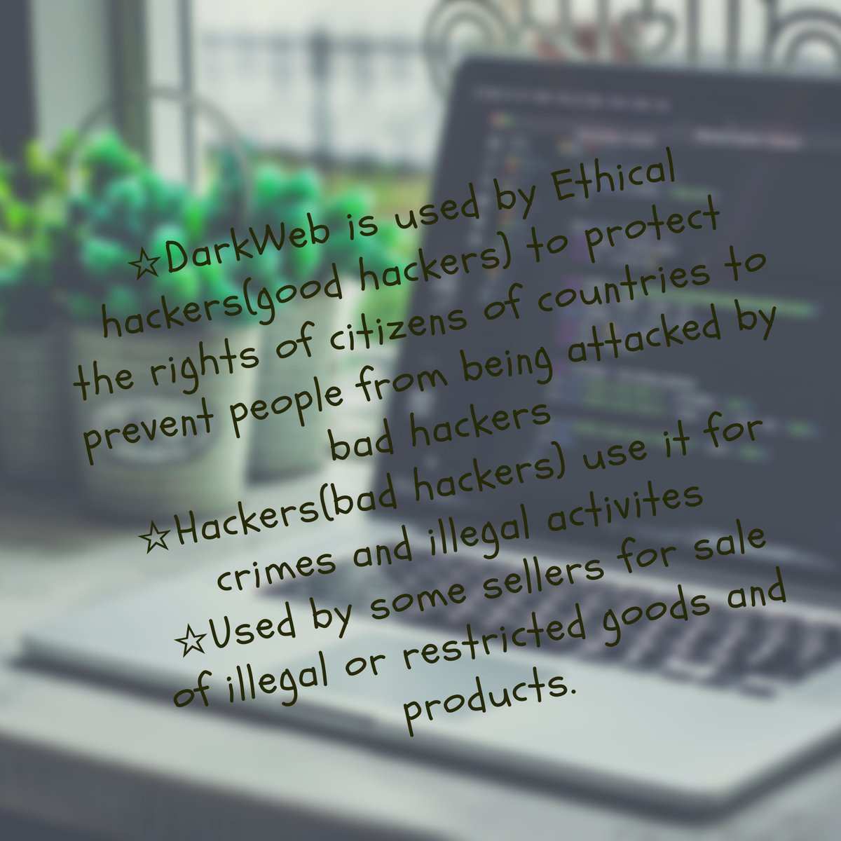 intensethinkers's tweet photo. Darkweb is not a good place to be for general public.
If u do not know how to use it properly, you can easily be hacked.
#technology #computerscience #datascience #coders #ethicalhacking #hackers #darknet #deepnet #darkweb #programming #python #android #java #hackinfo #dailyhacks https://t.co/6HQsQiPcZU
