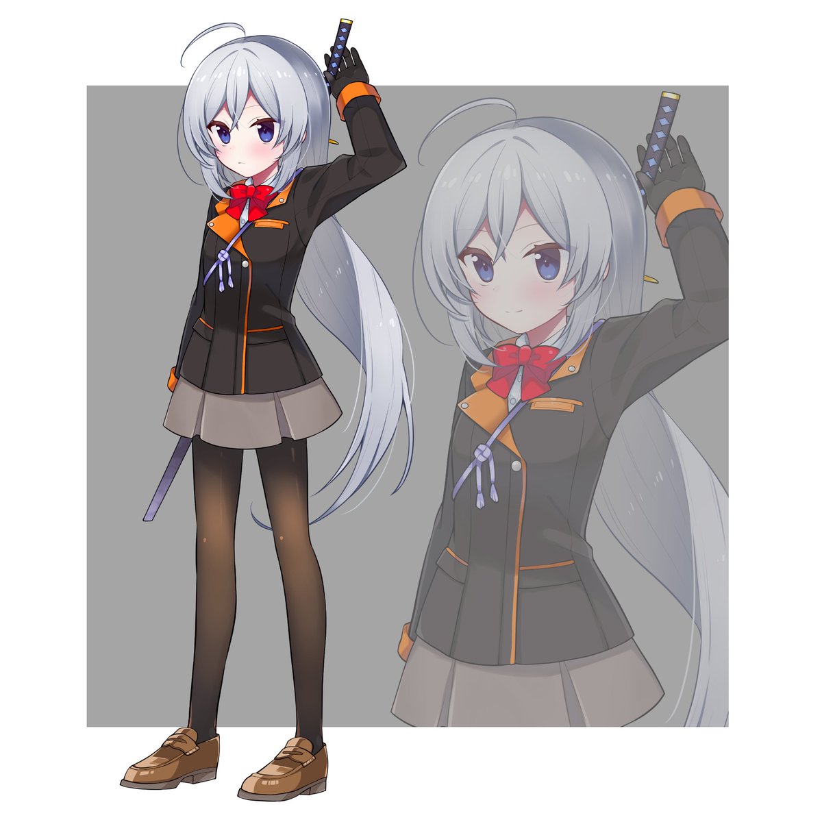 ご依頼 銀髪の女の子の立ち絵描かせていただきました 吉田君 のイラスト ご依頼 銀髪の女の子の立ち絵描かせていただきました 吉田君 のイラスト