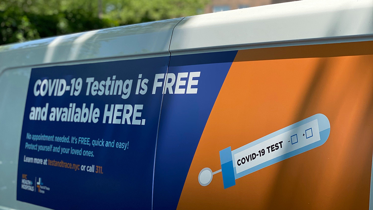 NYCHealthSystem's tweet photo. Our #COVID19 mobile testing unit will be at Mott Haven Reformed Church (350 East 146th St.) #inTheBronx today through Friday from 10 a.m. – 4 p.m. The walk-in tests are free for New Yorkers. Find other testing sites: https://t.co/Knqc7byxdD | #NYCTestandTrace https://t.co/ft5Gqrt6zD